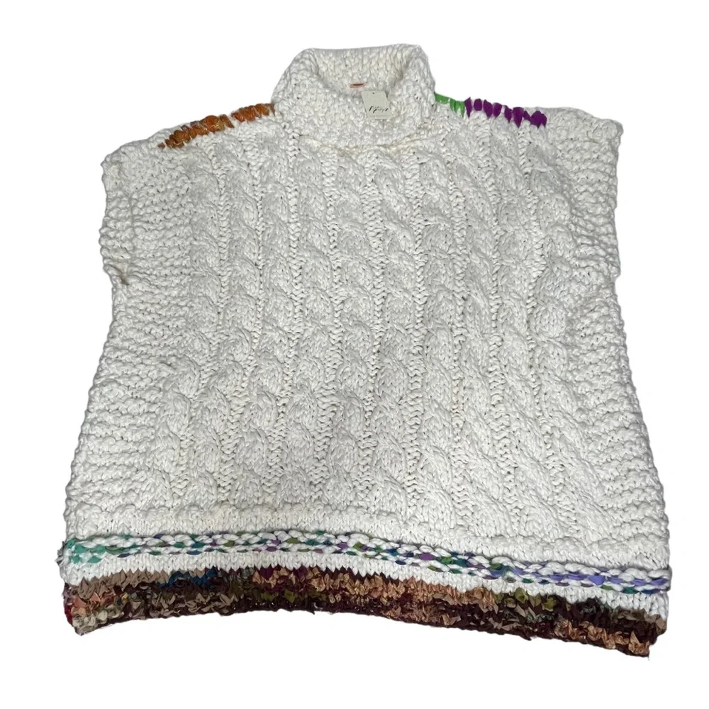 FINAL PRICE RARE FP x WeTheFree Care Sari Not Sari Organic Knit Sweater xs/s - Picture 8 of 16